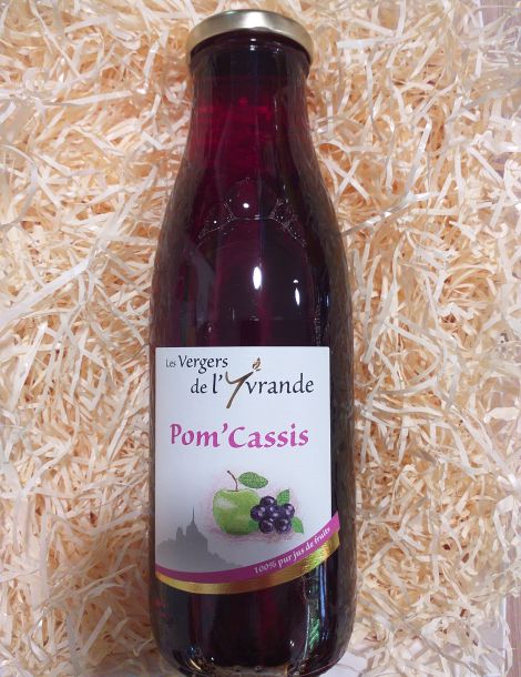 Jus pom'cassis Les vergers de l'Yvrande 75cl